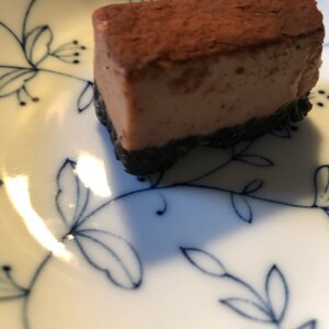 バレンタインにホワイトチョコチーズケーキ